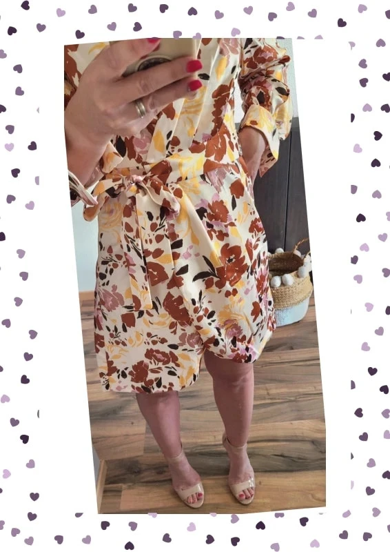 Vestido con flores - Efecto satinado - Con etiqueta - Varias tallas disponibles – photo 8